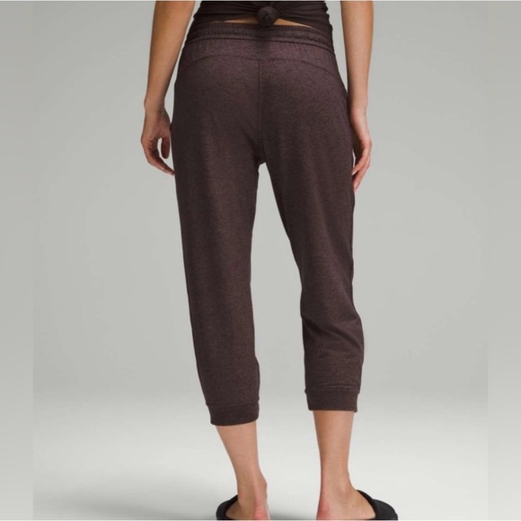 Lululemon Soft Jersey Fit Joggers Brown Size 10 Like New loungewear - Picture 3 of 14
